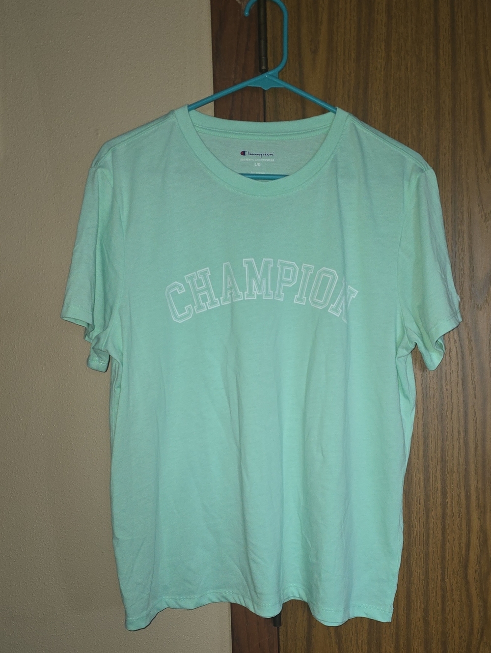Champion Mint Green Short Sleeve Logo Tee